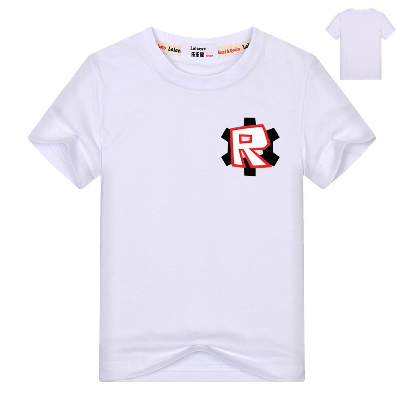 Kids Mobile Game Roblox T Shirt Boys Letter R Print T Shirt Youth - t shirt letter r roblox