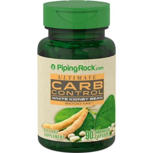 Shop Malaysia Piping Rock Ultimate Carb Control White Kidney Bean 6000 Mg 90 Capsules Carb Blocker Shopee Singapore