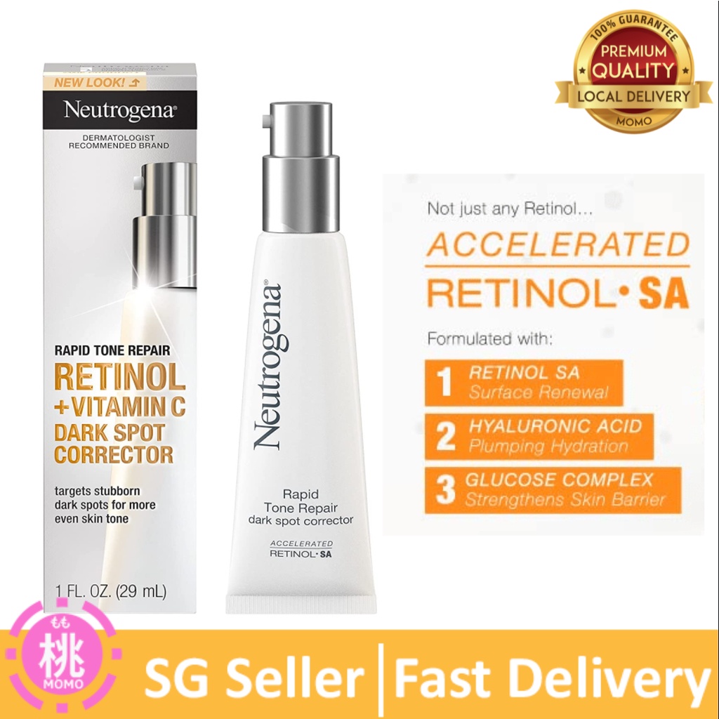 Neutrogena Rapid Tone Repair Retinol + Vitamin C Dark Spot Corrector Face Serum Shopee Singapore