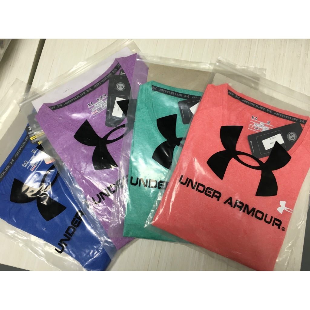 purple under armour t shirt