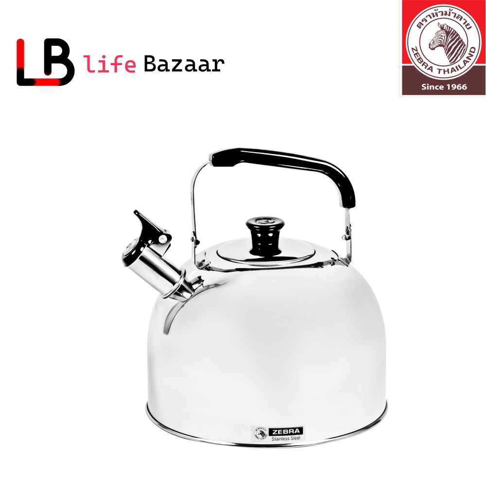 ZEBRA 113524 S/S WHISTLING KETTLE 3.5Ltr, SMART, ZEBRA Shopee Singapore
