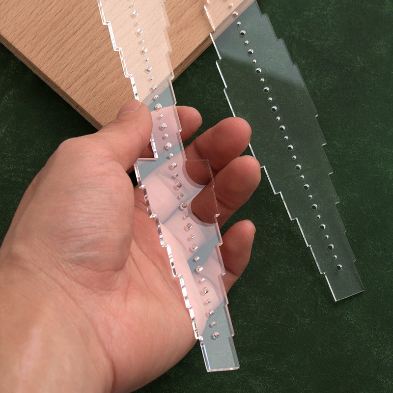 Handmade Leather Craft Belt Strap Hole Stencil Template DIY Strap Belt ...