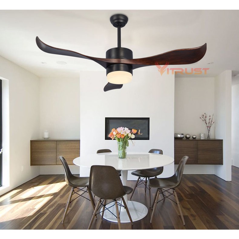 52 Inch Creative Ceiling Fan Light Village Ceiling Fan Led Light For Dining Room