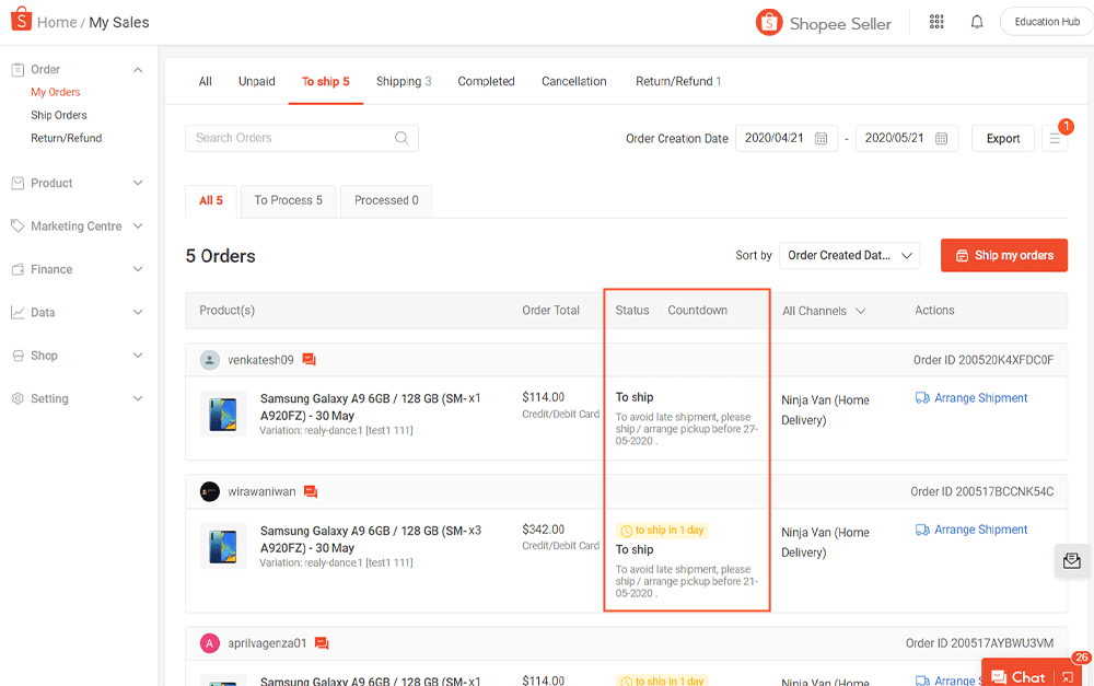 Selling Via Seller Centre Vs Shopee App | Shopee SG Seller Education Hub