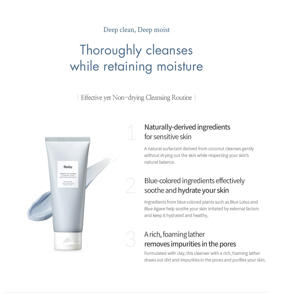 deep clean moist foam cleanser