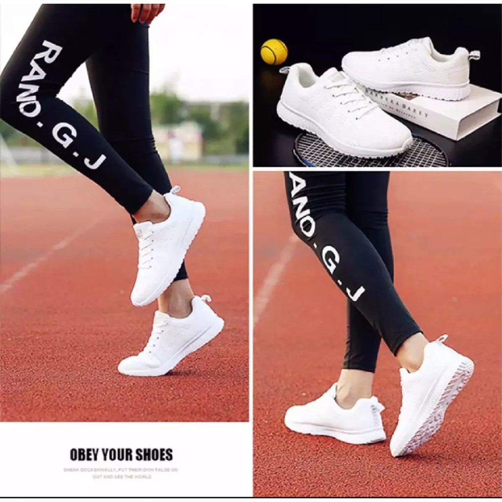 white sports shoes for girls