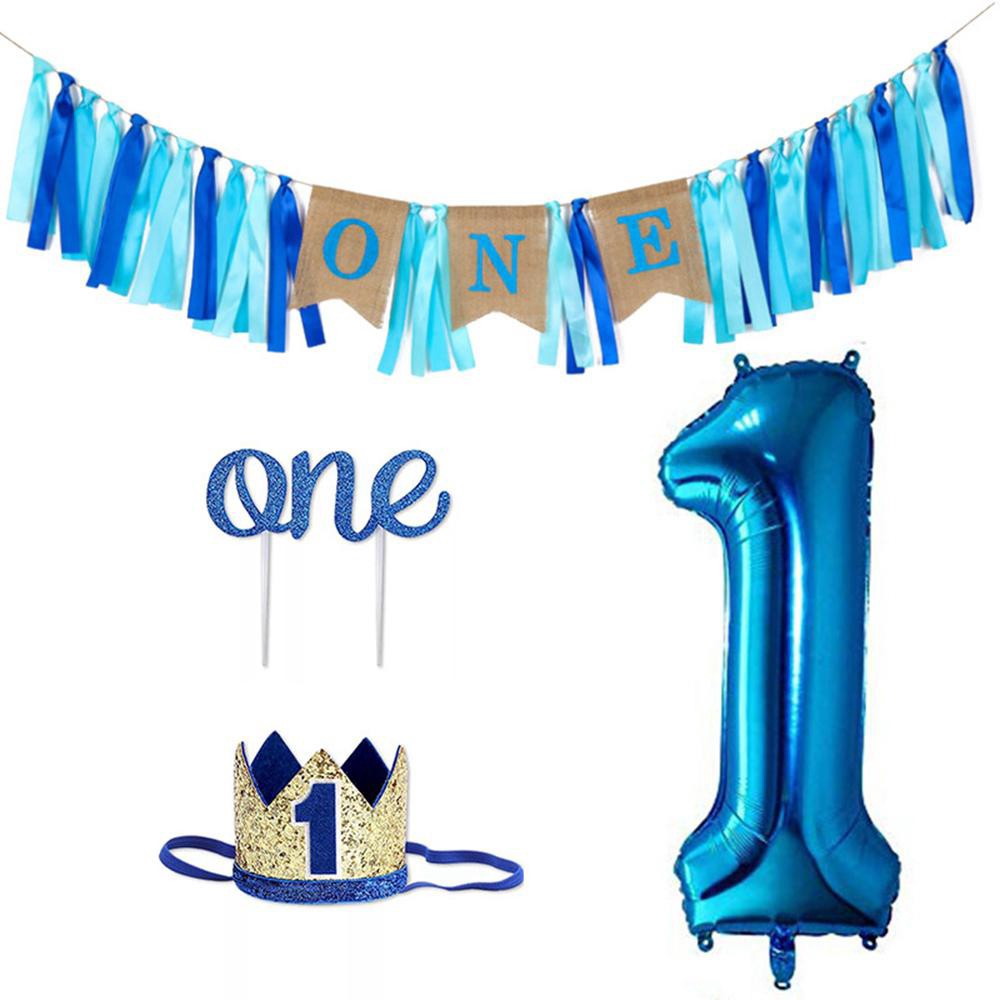 Baby 1st Birthday Girl Decorations Kit First Birthday Party