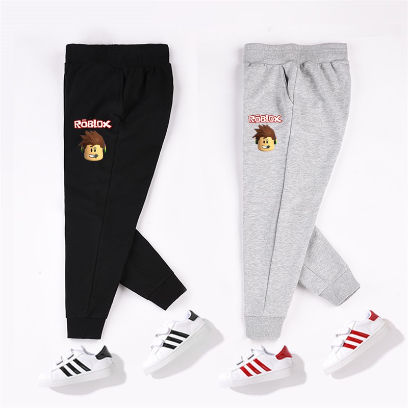 Boys Roblox Thin Cotton Pants Athletic Jogger Pants Youth Running Trousers Grey Shopee Singapore - roblox builderman pants