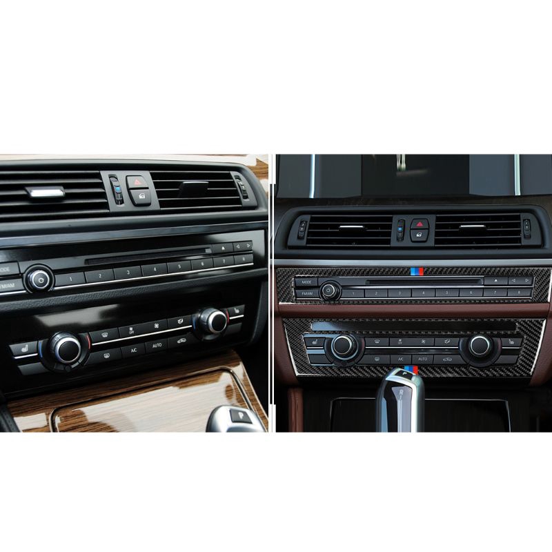 Youw For Bmw F10 5 Series Interior Trim Carbon Fiber Car Cd Control Panel Shopee Singapore