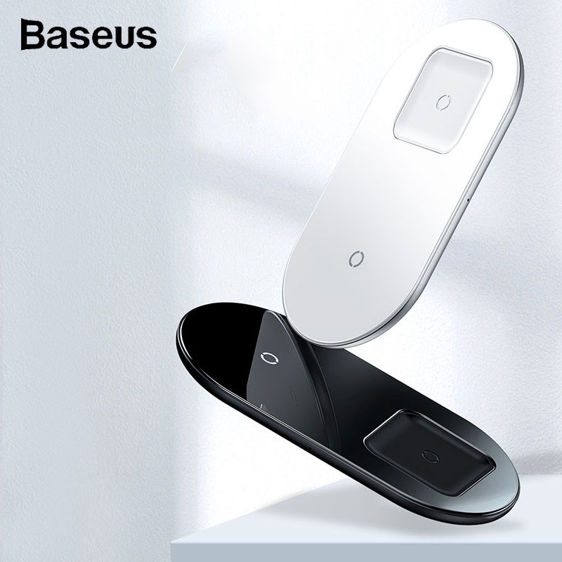 Baseus Simple 2 In 1 Wireless Charger Pro 15w Fast Charging For Huawei Iphone Max Samsung S9 Xiaomi Airpod Pro Shopee Singapore