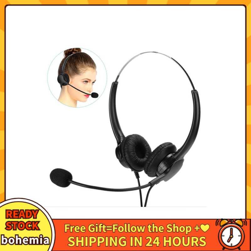 headset with mic for landline phone