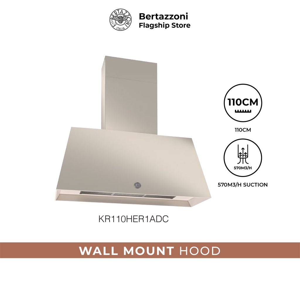 Bertazzoni KR110HER1ADC 110cm Heritage Wall Mounted Hood Shopee Singapore