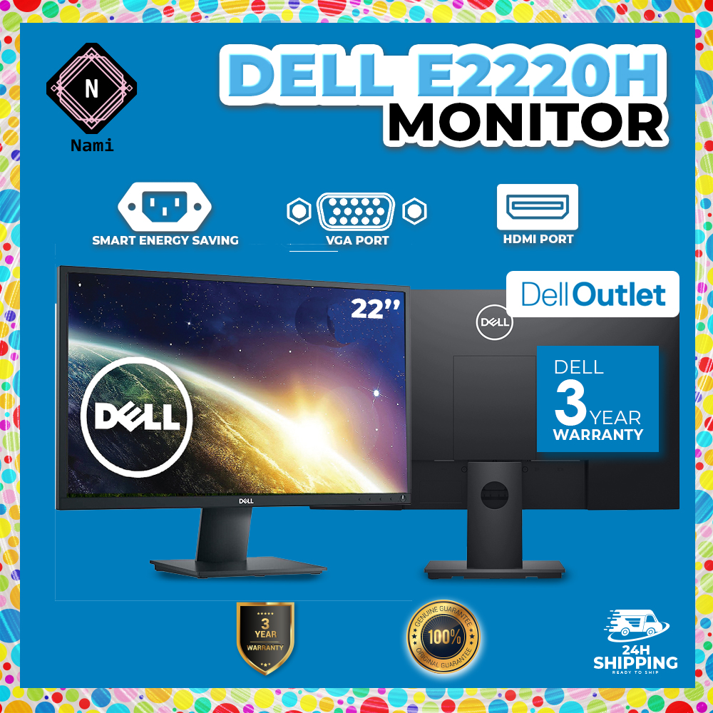 Dell Outlet Refurbished E2220H 22" Full HD LED Monitor 3 Years WTY
