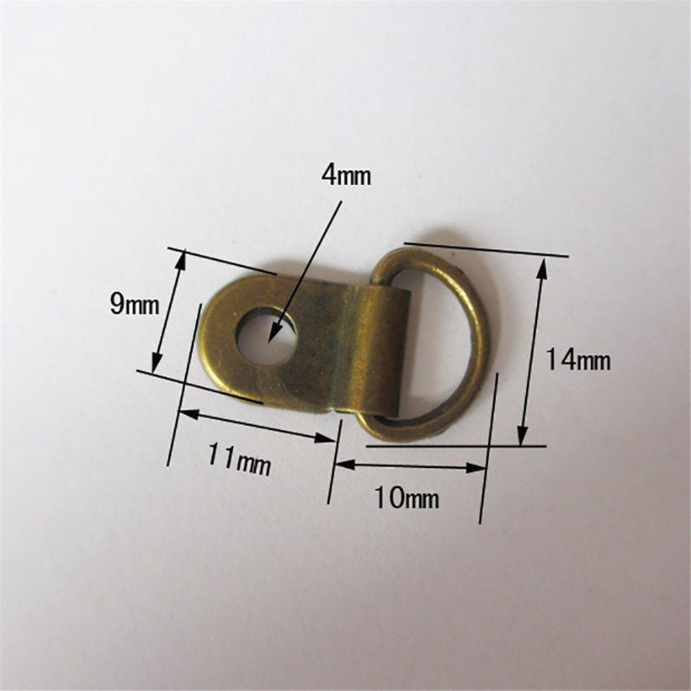 Image of CHIHIRO 10sets/Lot D Ring Buckle High quality Boots Hook DIY Craft Outdoor Carabiner Handbags Clips #1
