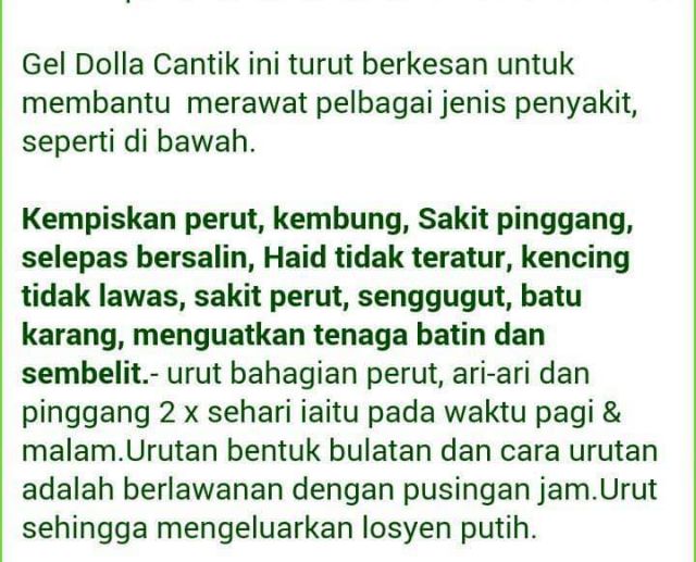 Dolla Cantik Slimming Gel Original Hq Shopee Singapore