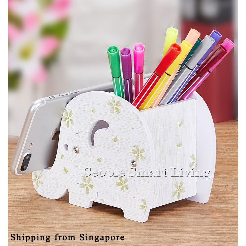 Mobile Phone Pen Holder Office Diy Pen Holder Home Container