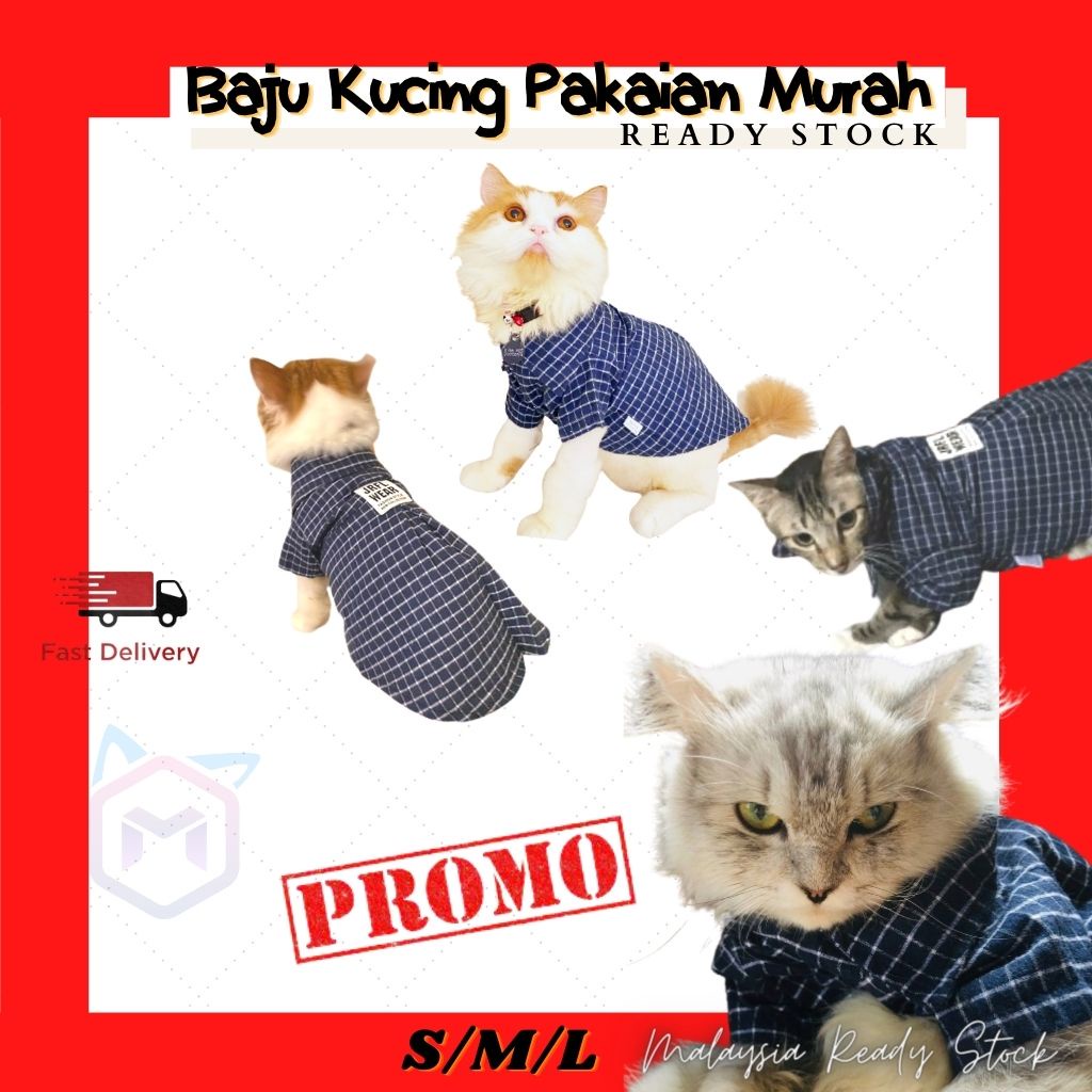 Baju Raya Kucing Jantan Gemuk Murah Ready Stock Malaysia 2021 Pakaian Haiwan Gemok Comel Cute Cat Shirt Clothes Costumes Shopee Singapore