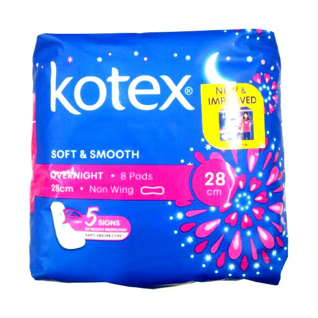 Kotex Overnight Non Wing 28cm 8 Pads Shopee Singapore