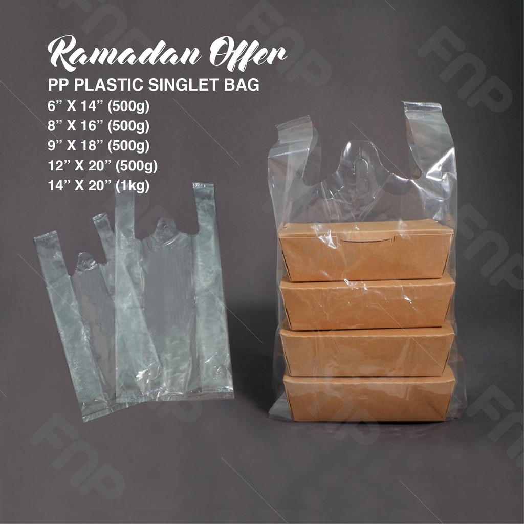 Shop Malaysia Seasonal Offer Pp Singlet Transparent Bag Clear Transparent Plastic Bag Plastik Lutsinar Shopee Singapore