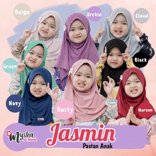 Instant Pashmina Kids HIJAB Kids HIJAB Kids JERSEY Jasmin Series (Premium Grade) By Mysha Kids Muslimah Ages 1-6 Years