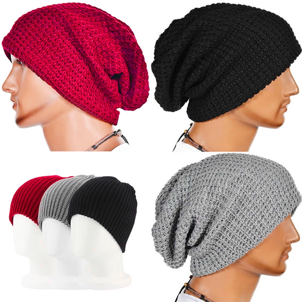 mens oversized beanie hats