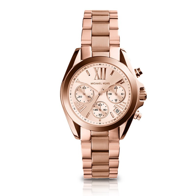 michael kors two tone watch rose gold