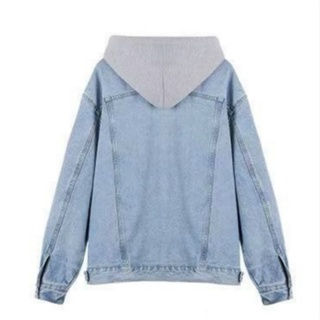 Image of thu nhỏ Korean Version Women's Retro Loose Denim Long-Sleeved Hooded Jacket 2022 Student Spring Autumn New Style Casual All-Match Top #8