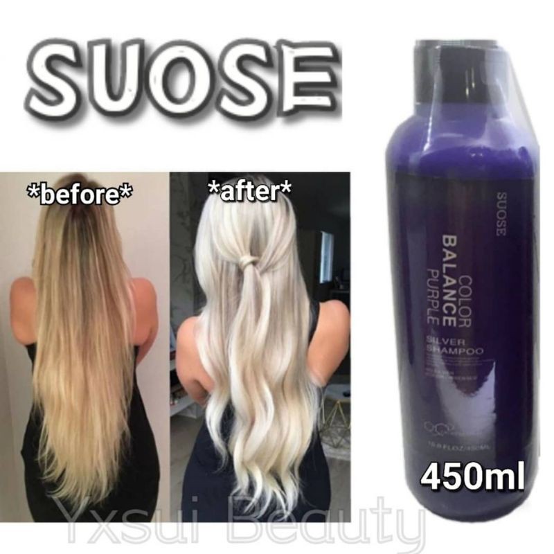 Suose Purple Shampoo For Blonde Silver Hair 450ml Vikada Shopee Singapore