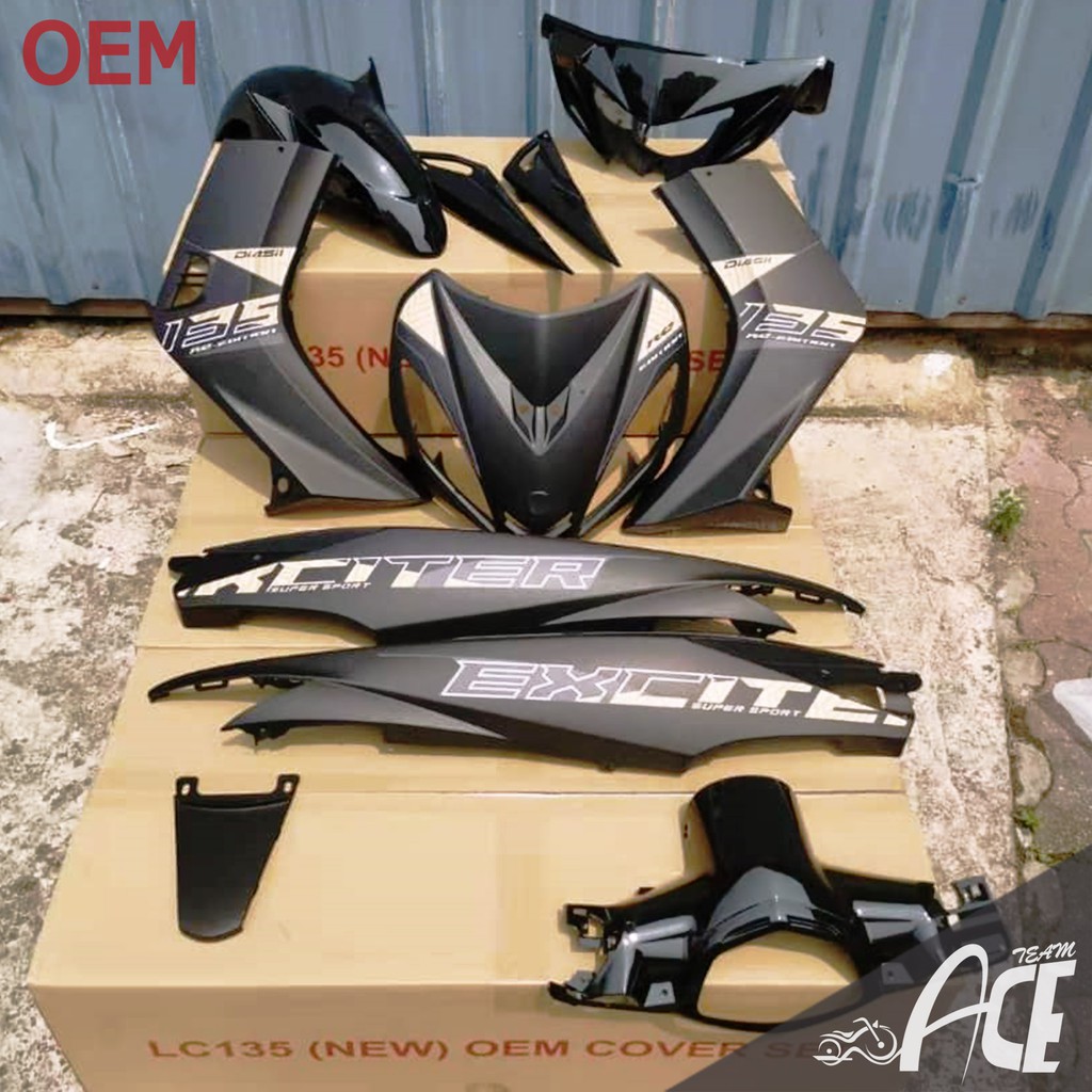 Shop Malaysia Coverset Lc135 V1 New Exciter Rc 2020 Yamaha Lc V1 Body Cover Set Exciter Rc Edition Rc2020 Red Black Red Orange Oem Shopee Singapore