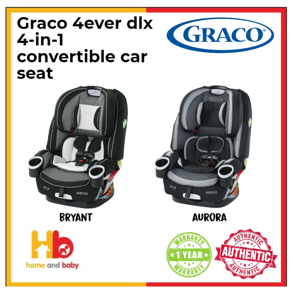 Graco 4ever Dlx 4 In 1 Convertible Car Seat Aurora Bryant Fairmount Shopee Singapore