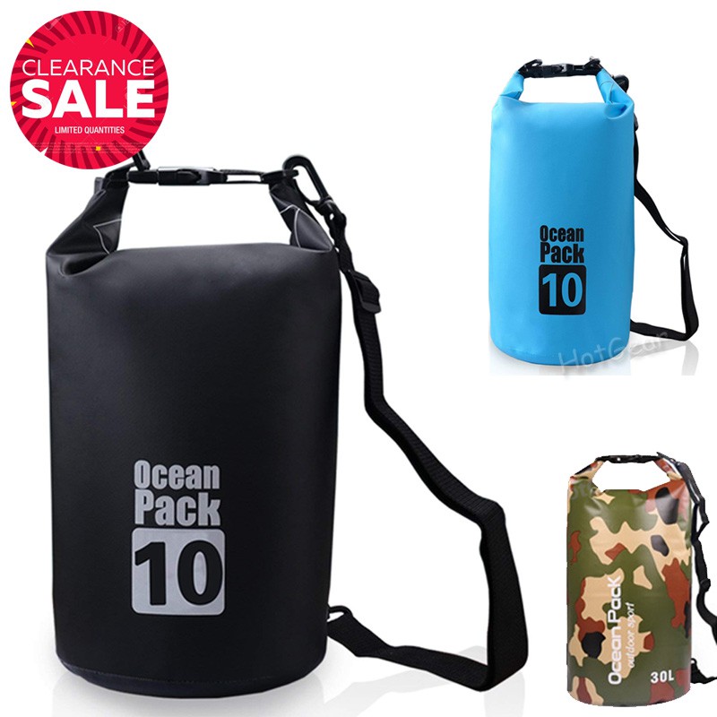 Waterproof Dry Bag Portable Pack Pouch with Shoulder Strap 10L 15L 20L