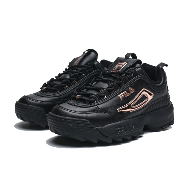 fila disruptor black and gold