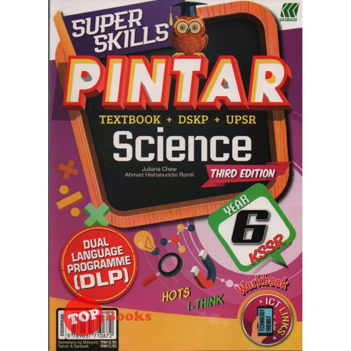 Shop Malaysia Topbooks Sasbadi Super Skills Pintar Science Year 6 Textbook Dskp Dlp Kssr Shopee Singapore