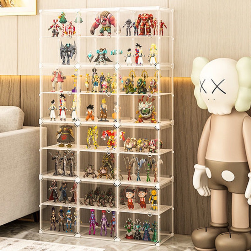 Display Fully Transparent Manual Display Lego Toy Storage Model