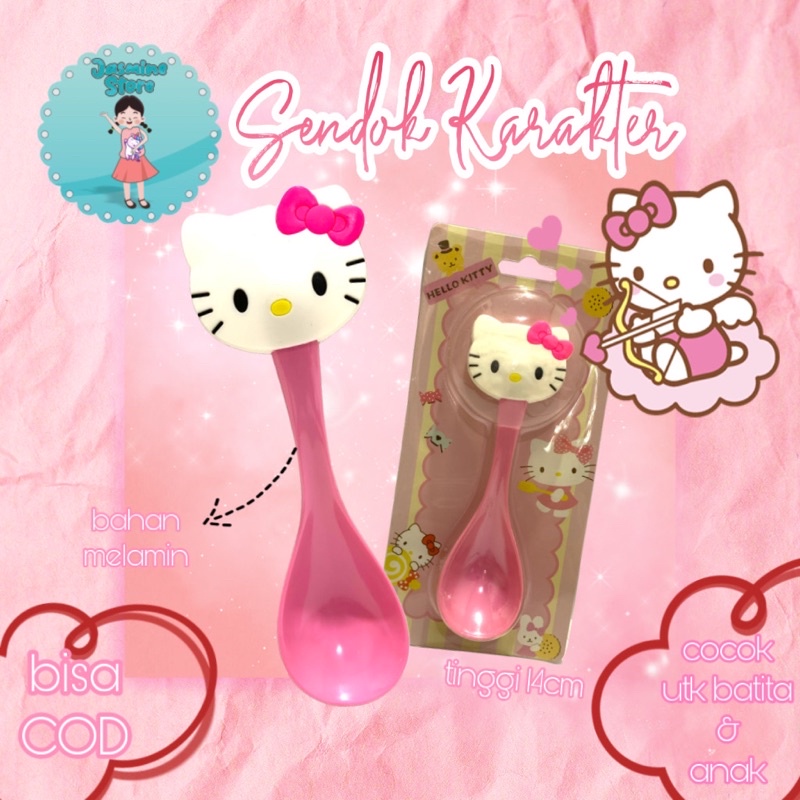 Melamine Tablespoon Hello Kitty Character Character Spoon Spoon Fork