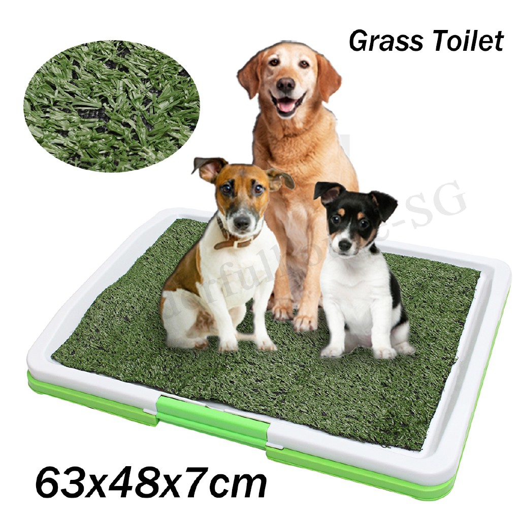 Dog Puppy Pet Potty Training Pee Indoor Toilet Grass Pad Mat