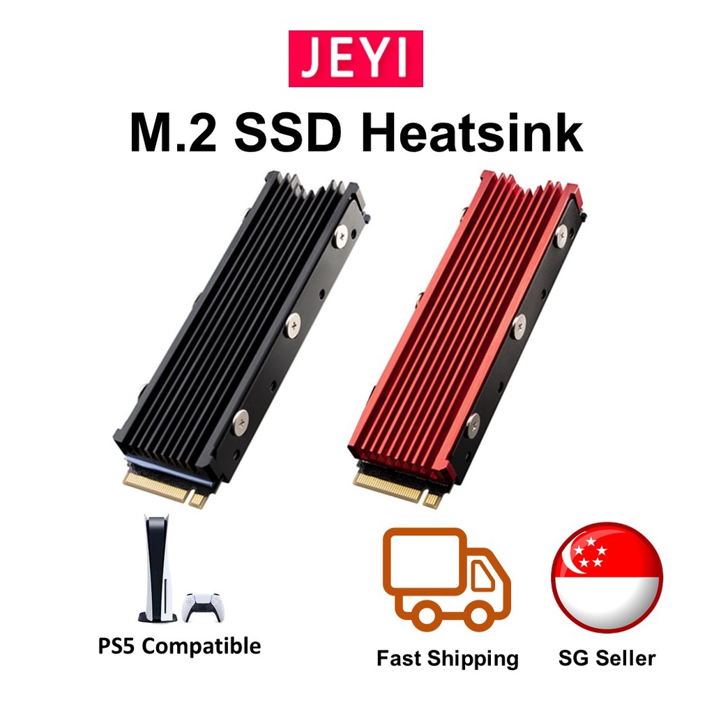 JEYI M2 SATA SSD NGFF NVME Heatsink M.2 NVME SSD Heat sink Aluminum 2280 PS5 Compatible