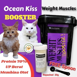 (Repack)OCEAN KISS Booster WEIGHT & MUSCLES for Cat Kucing Gemuk, tambah berat