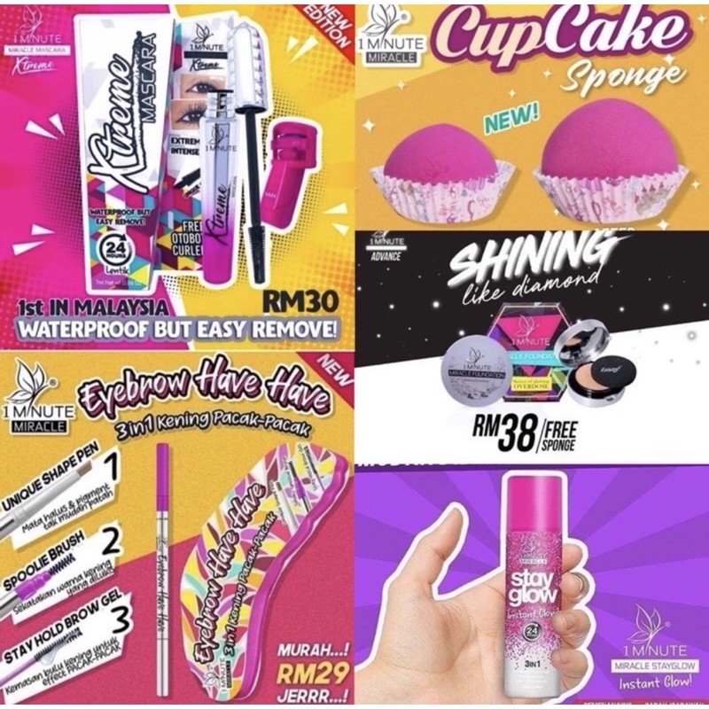 Shop Malaysia Big Size 1 Minute Miracle Foundation Advance 1mmf 1mm Shopee Singapore