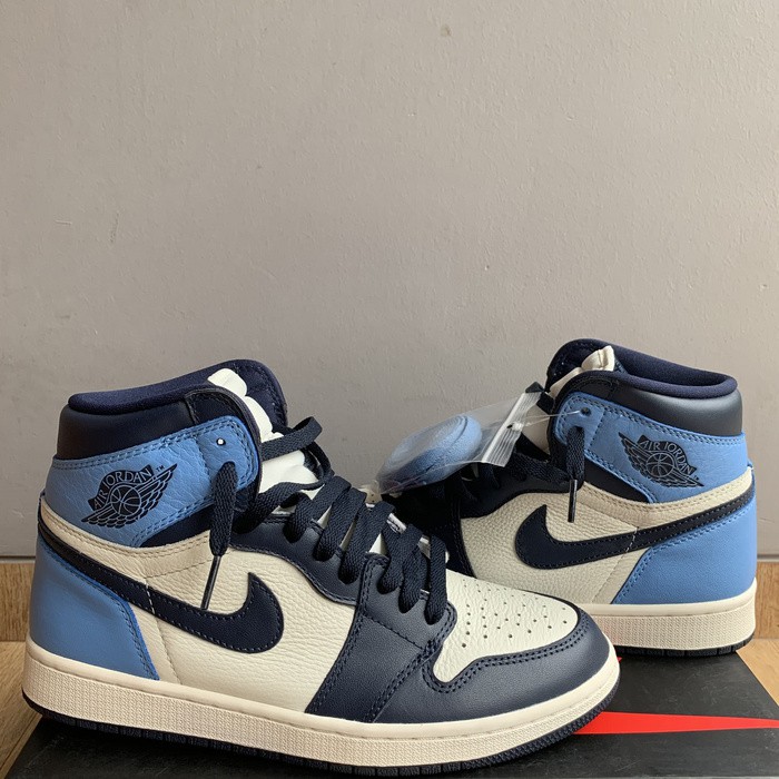 Xioxio Air Jordan Aj 1 Retro High Og Unc Obsidian 5550 140 Original Diskon Shopee Singapore