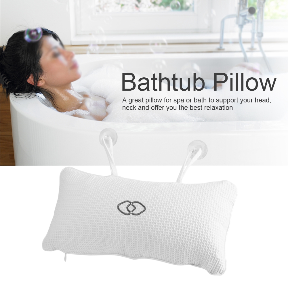 Bath Pillows Non Slip Bathtub Spa Bath Cushion Shopee Singapore