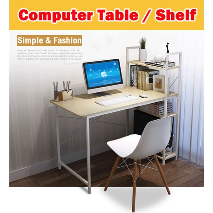 Computer Tables With Bookshelf Computer Table Study Table Shopee