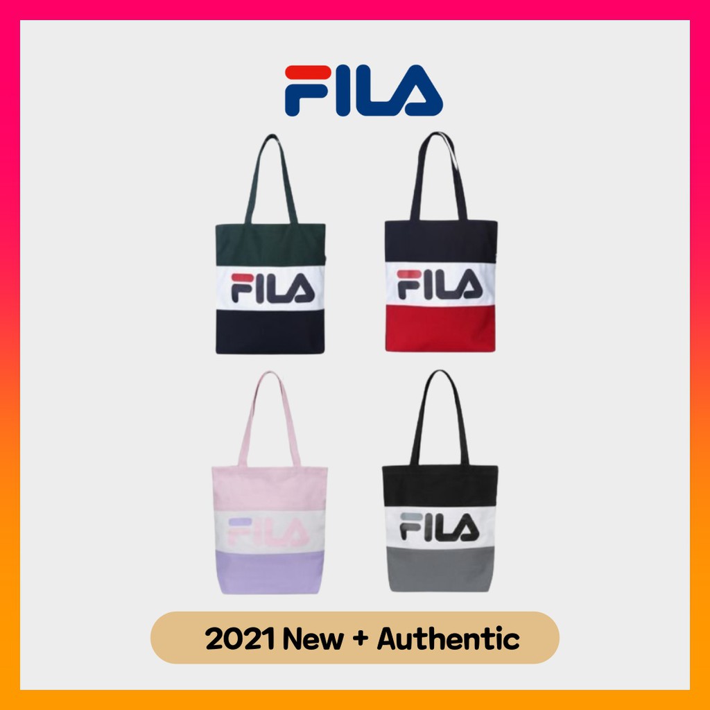 Fila Color Blocking Reusable Eco Bag | Shopee Singapore