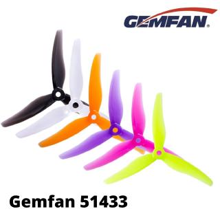 Gemfan Windacer 51433 3-Blade M5 Hole Propeller (2 pairs/4 pcs) Gem51433-3