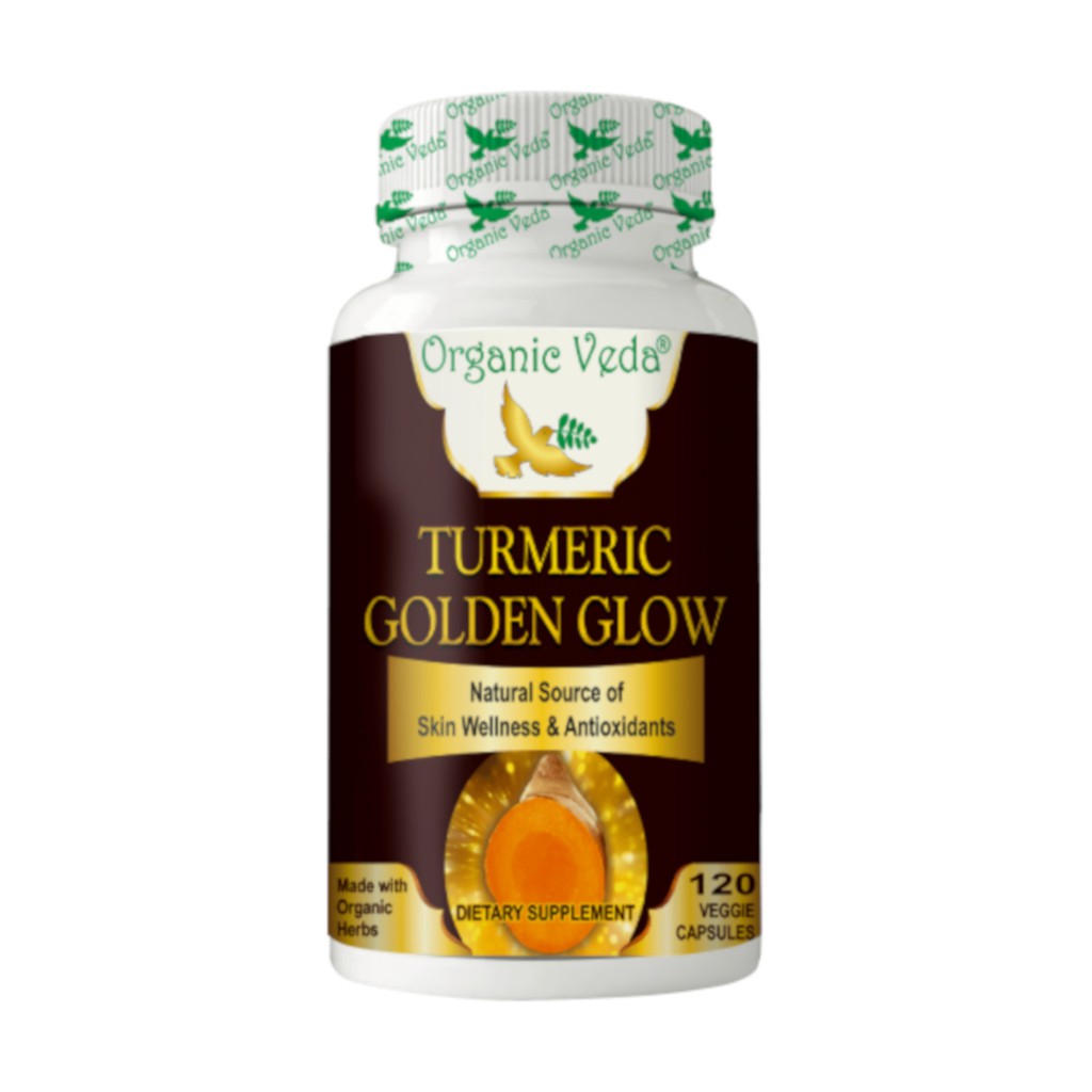 Organic Veda Turmeric Golden Glow (120 Capsules) Shopee Singapore