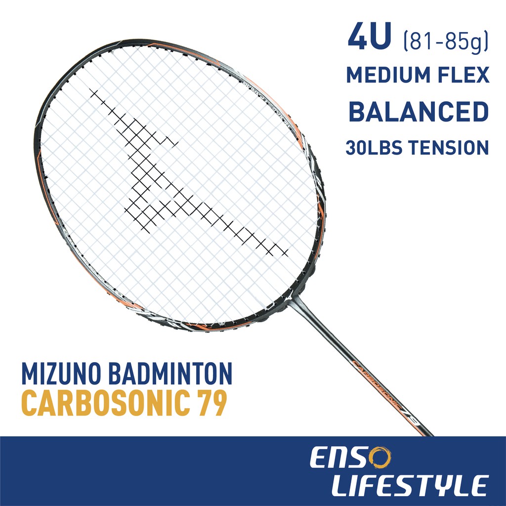 medium flex badminton racket