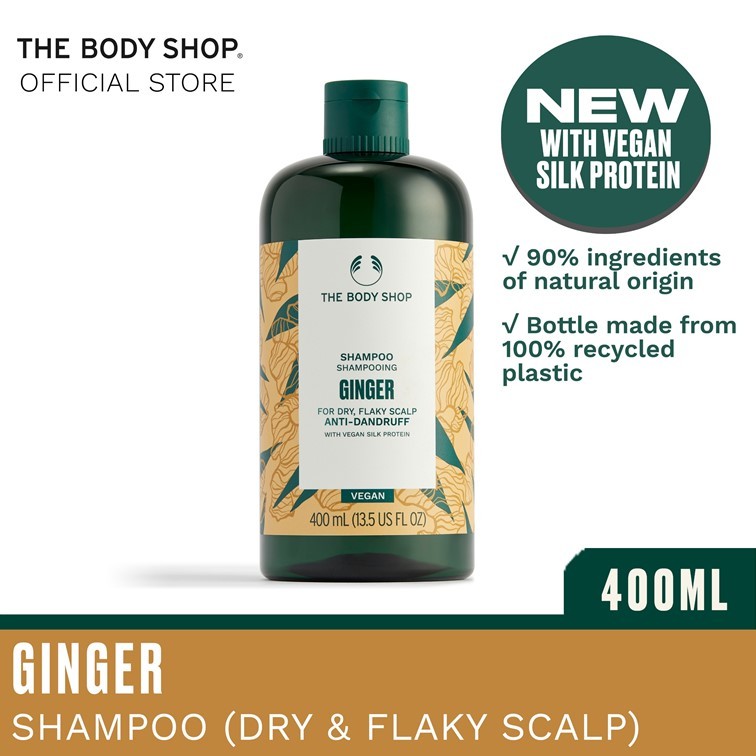 [New] The Body Shop Ginger AntiDandruff Shampoo (400ML) Shopee Singapore