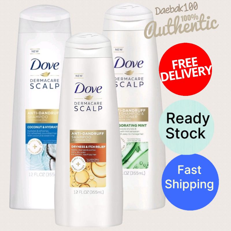 Dove Dermacare Scalp AntiDandruff Shampoo Itchy Scalp Shopee Singapore