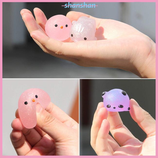 glitter mochi squishies