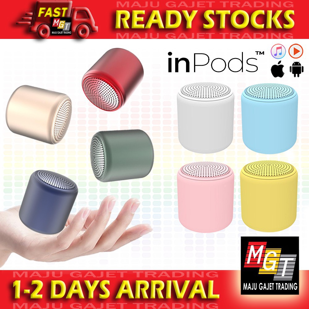 Inpods Little Fun Tws Bluetooth Portable Mini Speaker Wireless Loudspeaker Shopee Singapore